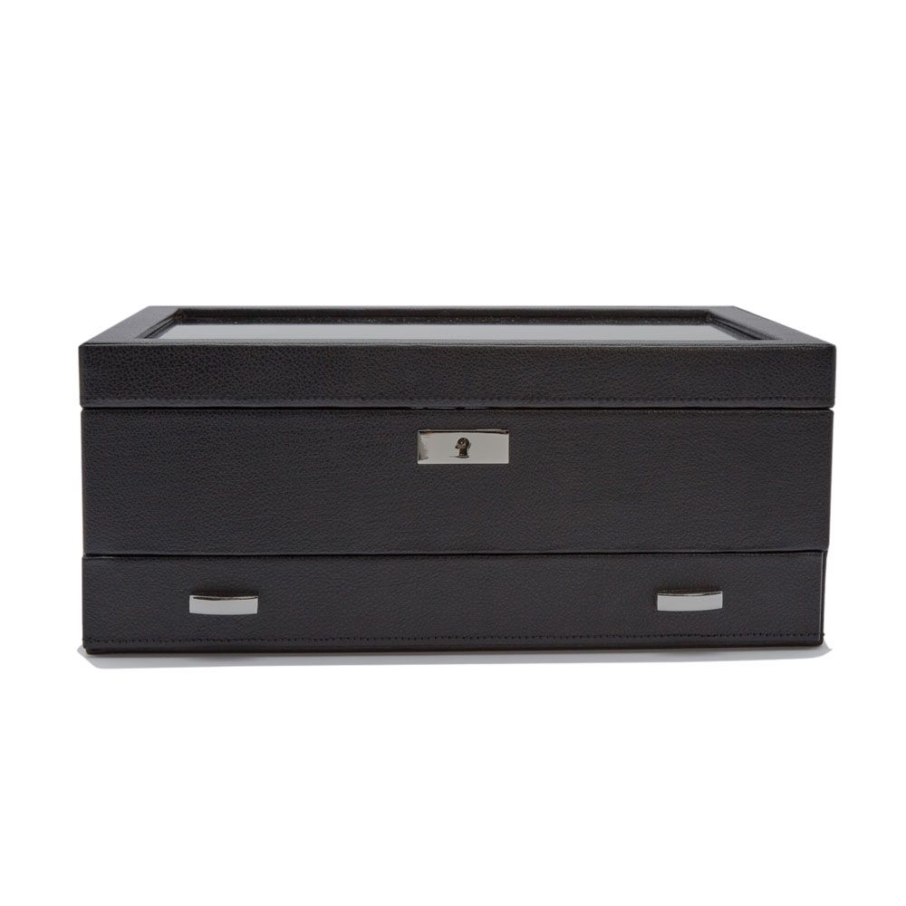 WOLF Roadster 10 Piece Watch Box With Drawer 477656