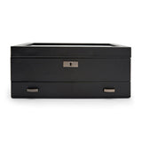 WOLF Axis 10 Piece Powder Coat Watch Box With Drawer 488203