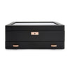 WOLF Axis 10 Piece Copper Watch Box With Drawer 488216