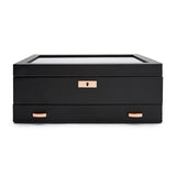 WOLF Axis 10 Piece Copper Watch Box With Drawer 488216