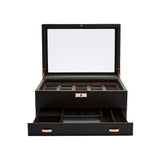 WOLF Axis 10 Piece Copper Watch Box With Drawer 488216