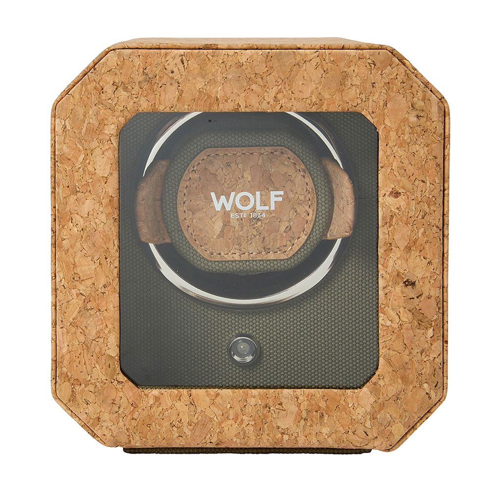 WOLF Cortica Single Watch Winder Cork 668161