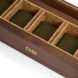 WOLF Analog/Shift Flatiron II 5 Piece Walnut Watch Box 710212