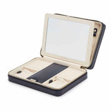 WOLF Maria Large Jewelry Zip Case Navy 766117