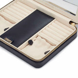 WOLF Maria Large Jewelry Zip Case Navy 766117