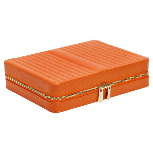 WOLF Maria Large Jewelry Zip Case Tangerine 766139