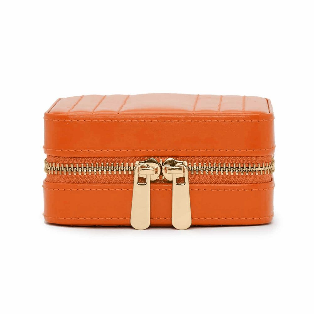 WOLF Maria Small Jewelry Zip Case Tangerine 766239