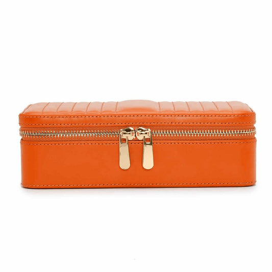 WOLF Maria Medium Jewelry Zip Case Tangerine 766339