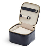 WOLF Maria Zip Jewelry Cube Navy 766517