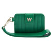 WOLF Mimi Credit Card Holder with Wristlet Forest Green 768212