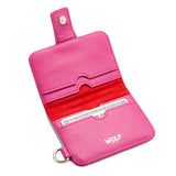 WOLF Mimi Credit Card Holder with Wristlet Pink 768290