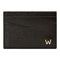 WOLF W Cardholder Slim Black Leather 774202