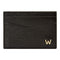 WOLF W Cardholder Slim Black Leather 774202