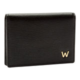 WOLF W Gusset Card Case Black 774402