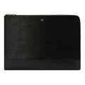 WOLF W Laptop Sleeve Black Leather 774602