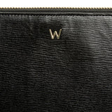 WOLF W Laptop Sleeve Black Leather 774602