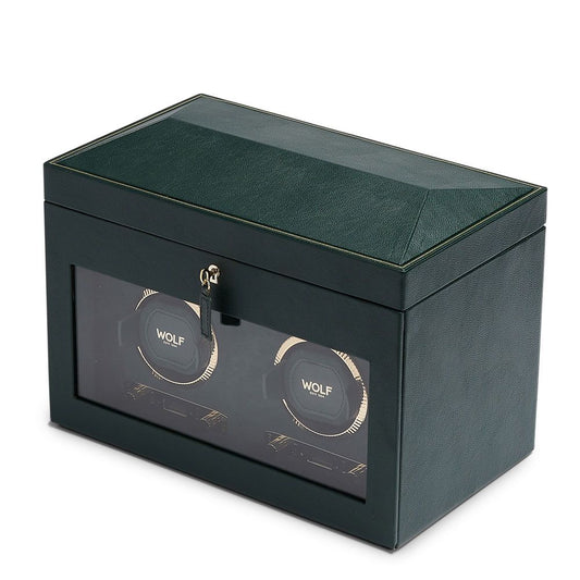 WOLF British Racing Green Double Watch Winder 792241