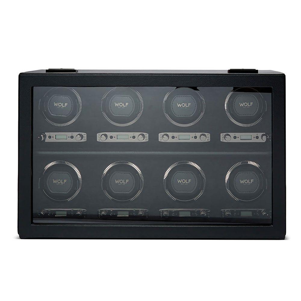 WOLF British Racing Black 8 Piece Watch Winder 792502