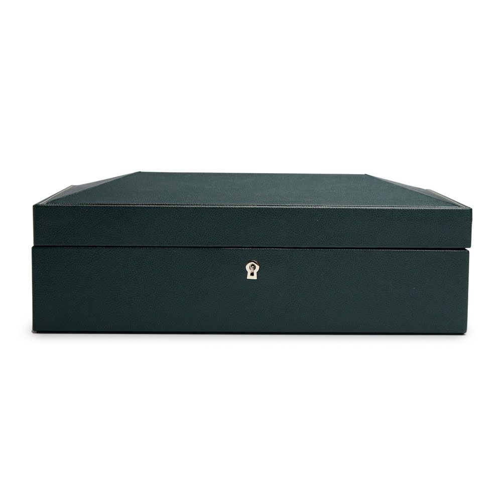 WOLF British Racing Green 10 Piece Watch Box 792741