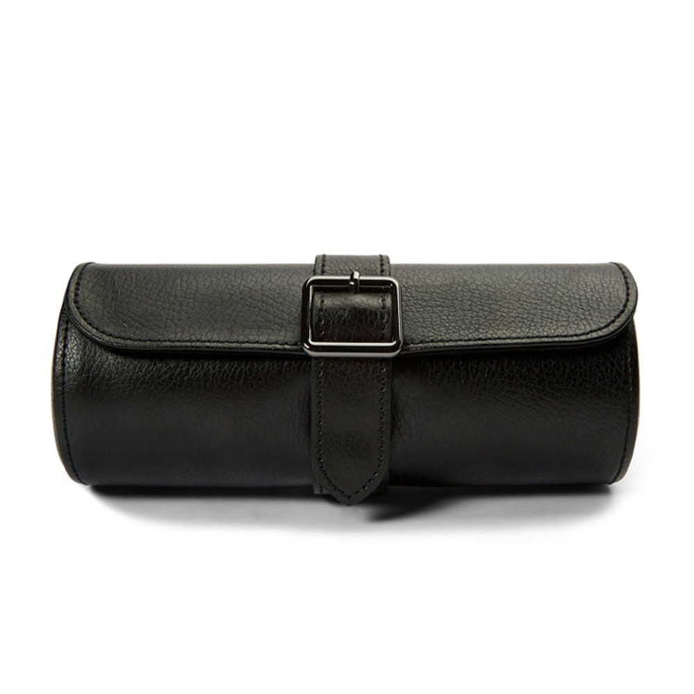 WOLF British Racing Black Triple Watch Roll 792902