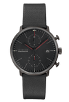 Junghans Max Bill Chronoscope Bauhaus 40mm Matt Black Dial Men's Watch 27/4409.02