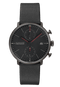 Junghans Max Bill Chronoscope Bauhaus 40mm Matt Black Dial Men's Watch 27/4409.02