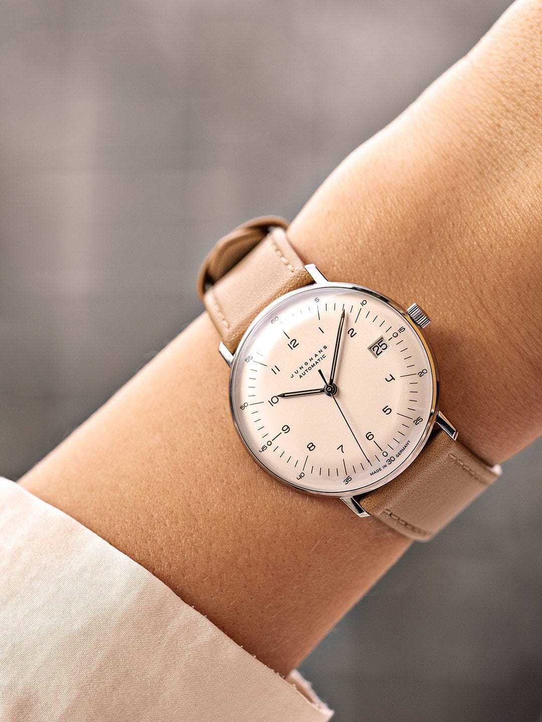 Junghans Max Bill Kleine Automatic 34mm Matt Silver Dial Women's Watch 27/4107.02