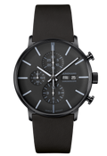 Junghans FORM A Chronoscope English Date 42mm Black Dial Men's Watch 27/4371.03