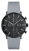 Junghans FORM A Chronoscope English Date 42mm Black Dial Men's Watch 27/4371.01