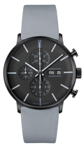 Junghans FORM A Chronoscope English Date 42mm Black Dial Men's Watch 27/4371.01