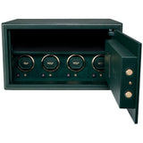 WOLF The Den 4 Piece Watch Winder Safe Green 430441