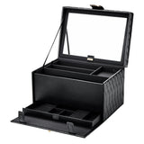 WOLF Caroline Cosmetic Train Case Black 323002