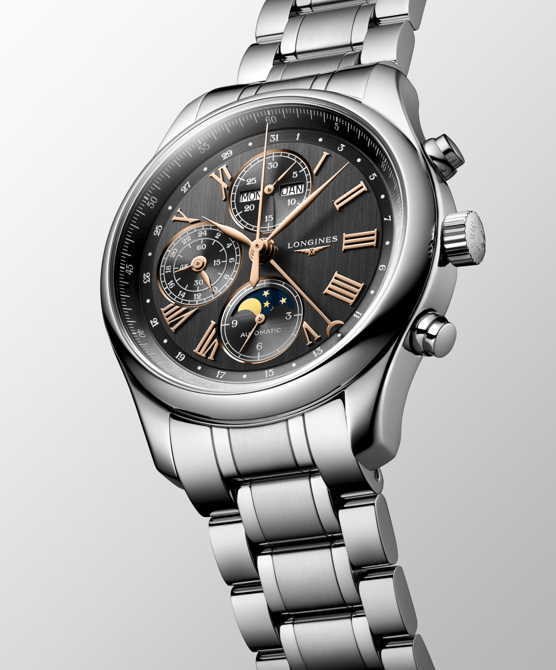 Longines Master Collection 42mm Anthracite Dial Steel Men's Watch L27734616
