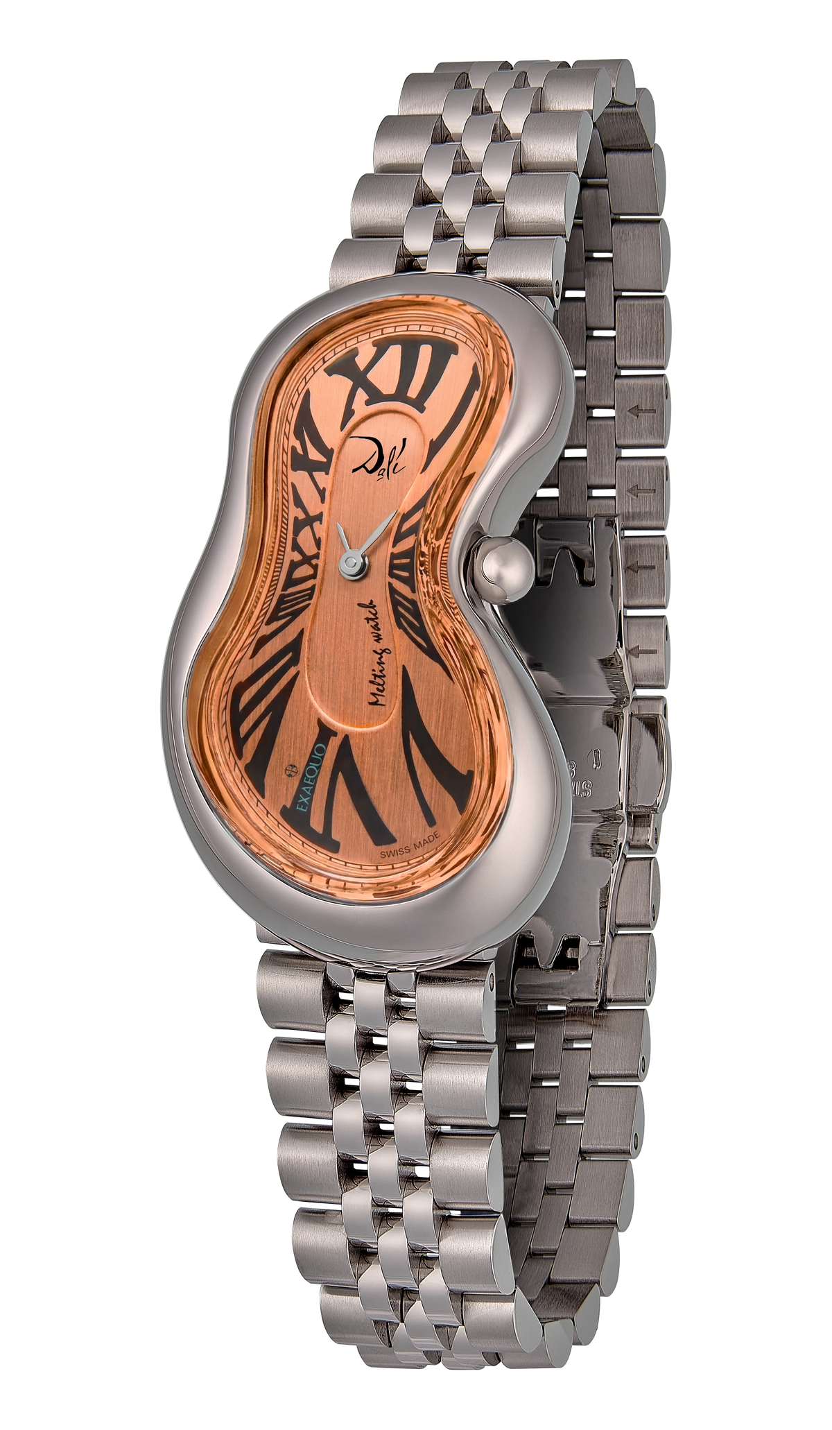 EXAEQUO Dali Classic Melting Watch Bracelet 28mm PVD Rose Gold Dial Men's Watch DEX0001.0110B