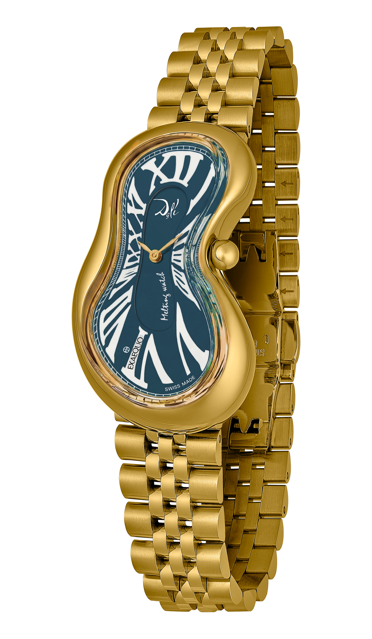 EXAEQUO Dali Classic Melting Watch Bracelet 28mm North Sea Dial Men's Watch DEX0002.0015B