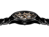 RADO True Round 40mm Black Automatic Open Heart Men's Watch R27107172