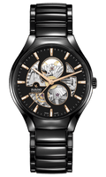 RADO True Round 40mm Black Automatic Open Heart Men's Watch R27107172
