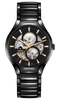 RADO True Round 40mm Black Automatic Open Heart Men's Watch R27107172