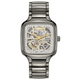 RADO True Square Automatic Open Heart Sparkling 38mm Rhodium Dial Men's Watch R27083722