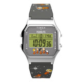 Timex Timex T80 x Peanuts 34mm Black Dial Men's Watch TW2W90100