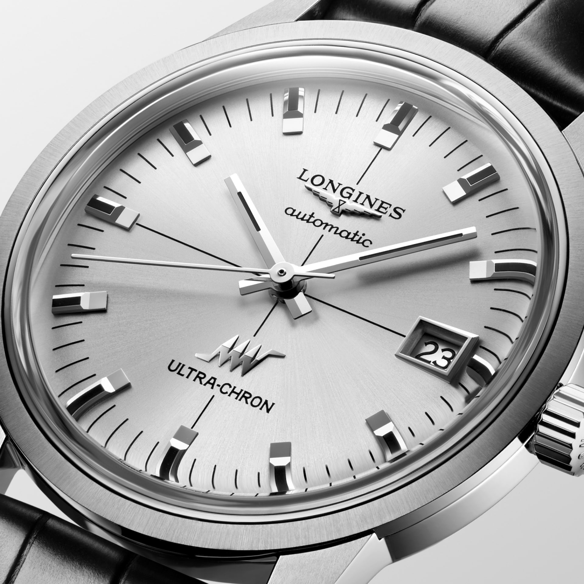 Longines Ultra-Chron Classic 37mm Sunray Silver Men's Watch L25374722