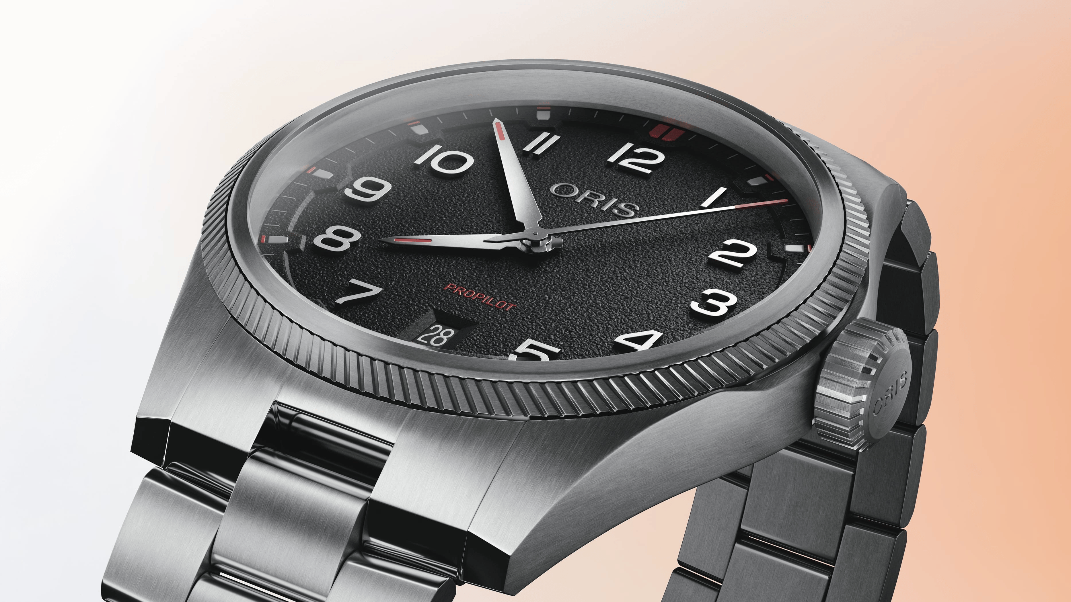 Oris ProPilot Date 41mm Black Dial Men's Watch 01 733 7805 4164-07 8 20 04LC