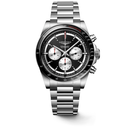 Longines Conquest Chronograph 42mm Blue-Silver Steel Men's Watch L38354526