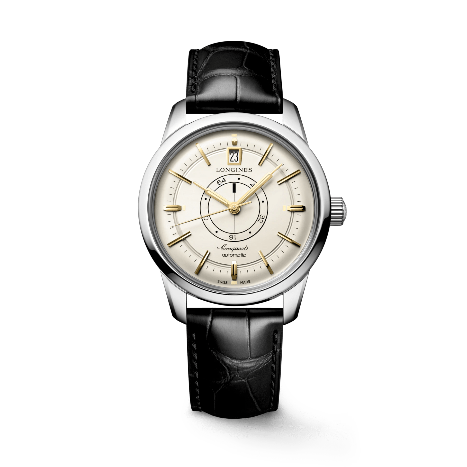 Longines Heritage Classic 38mm Central Power Reserve Champagne Men's Watch L16484782