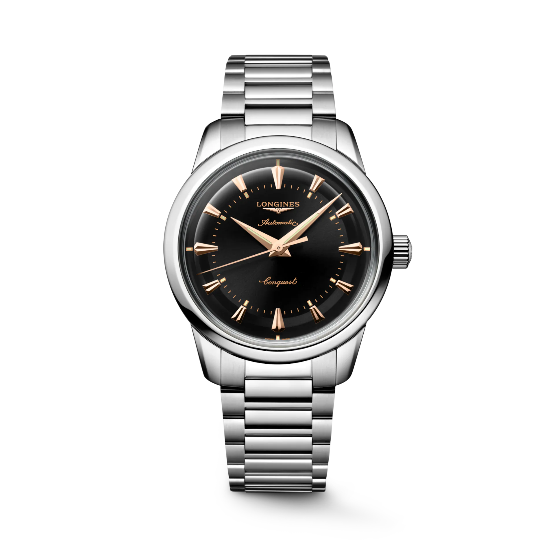 Longines Conquest Heritage 38mm Black Dial Men's Watch L16494526