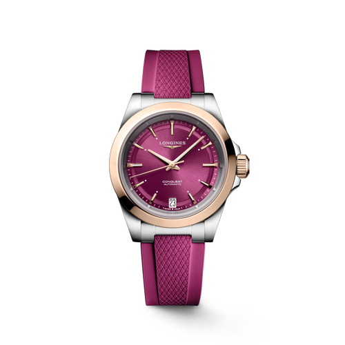 Longines Conquest 34mm Purple Dial Women's Watch L34305989