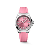 Longines Conquest 34mm Pink Dial Rubber Women's Watch L34304999