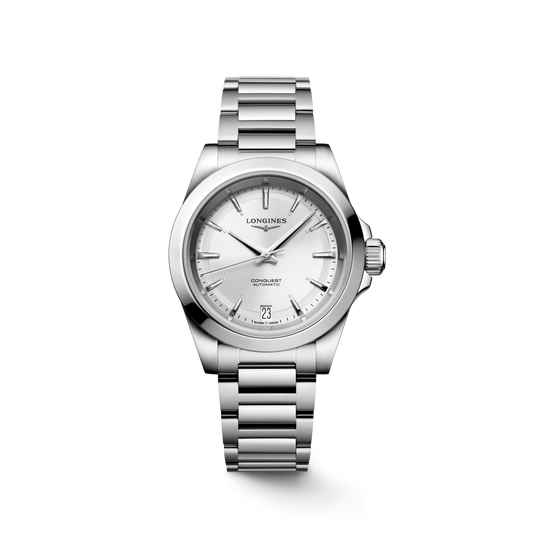 Longines Conquest 34mm Silver Dial Steel Women's Watch L34304726