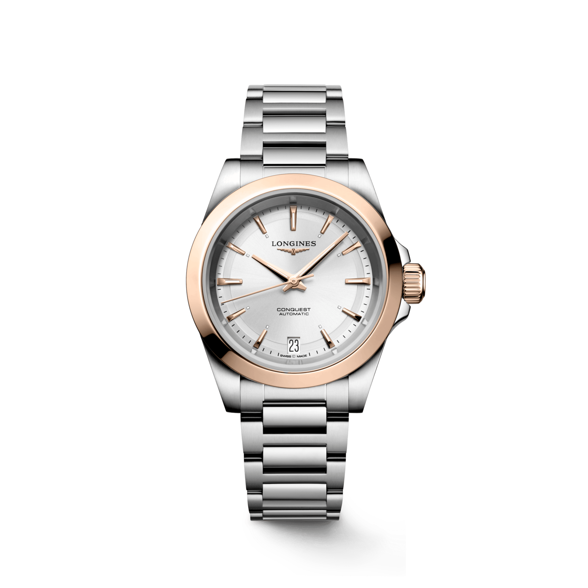 Longines Conquest 34mm Sunray Silver Dial Women's Watch L34305726