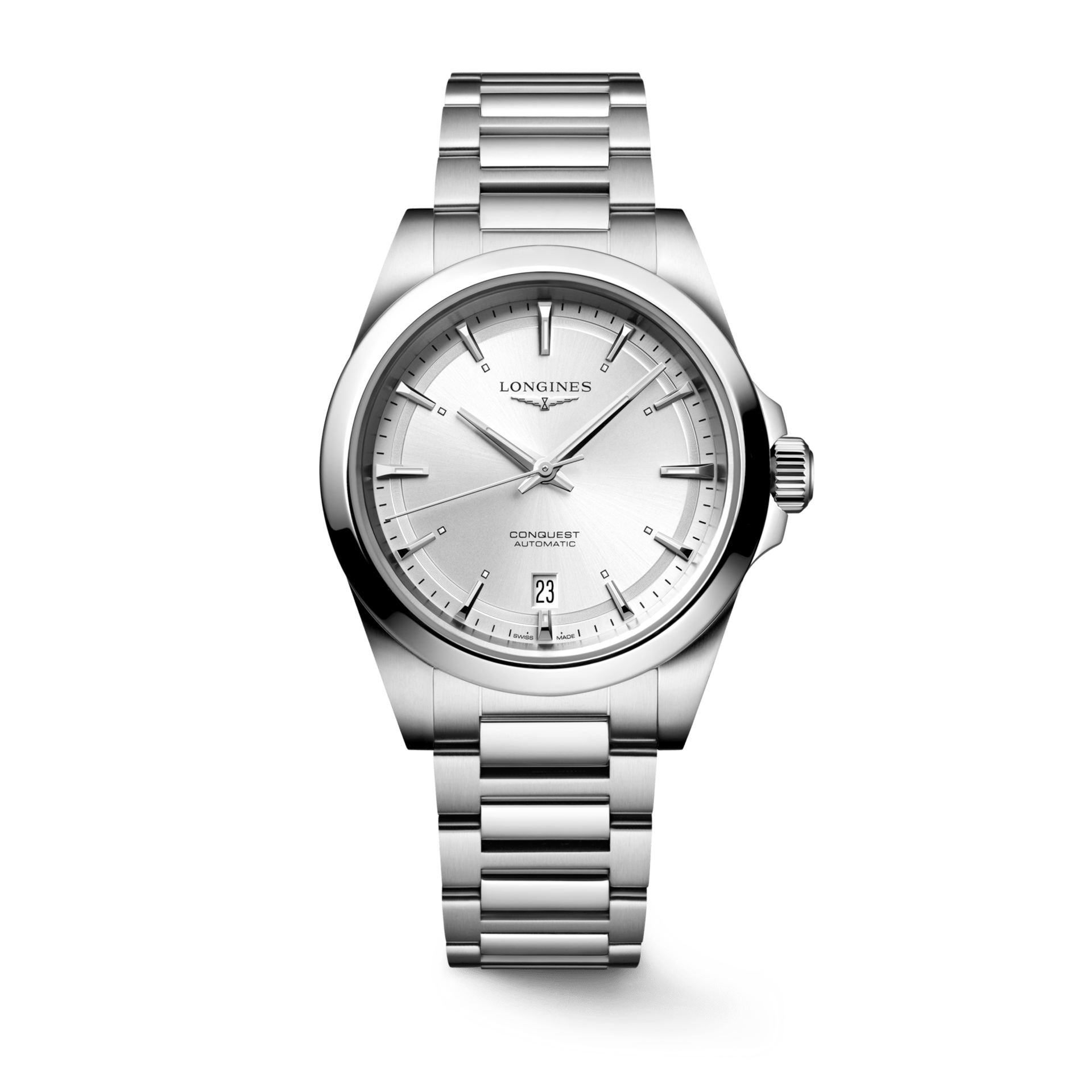 Longines Conquest 38mm Silver Dial Steel Men's Watch L37204726